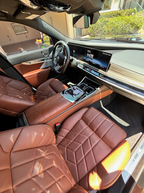 BMW 740i Interior Detail